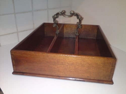 Early 19th C Mahogany Cutlery Tray