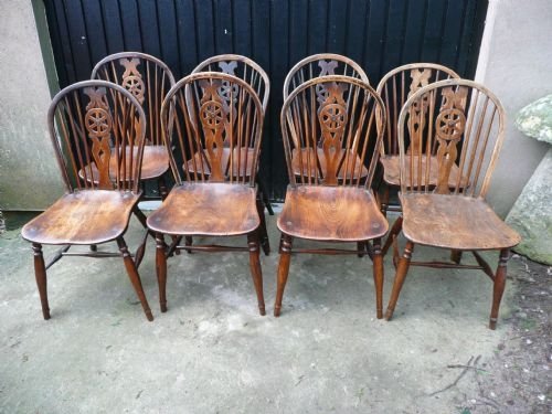 Wheelback Chairs  8  C1800