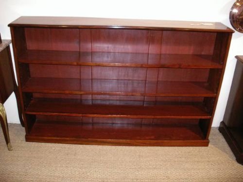 Mahogany Open Bookcase
