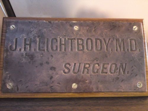 Brass Surgeons Sign
