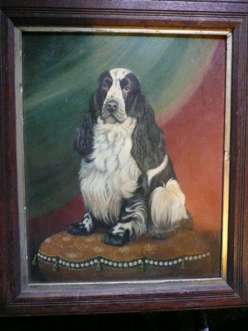 Oil Painting of a Spaniel