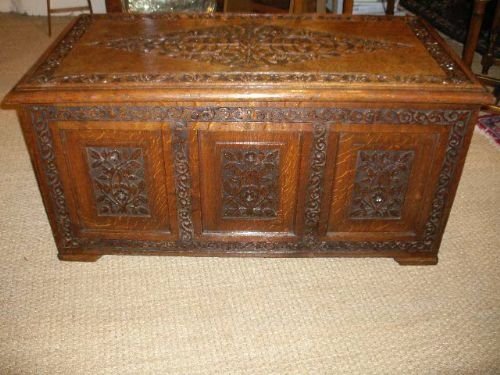 Carved Oak Trunk