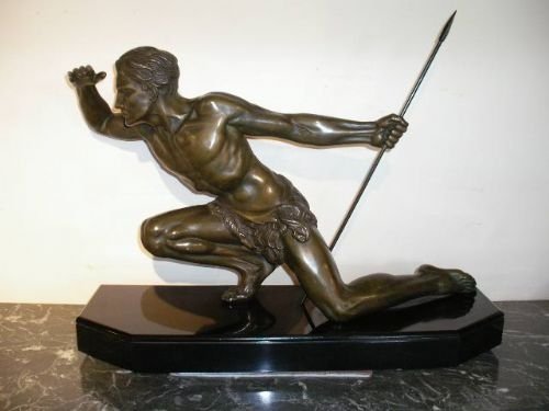 1930'S Spelter Model of a Warrior