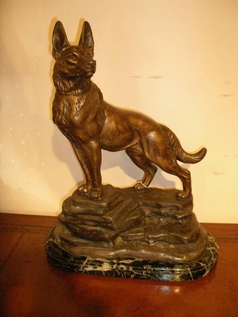 1930'S Spleter Model of a German Shepard Dog