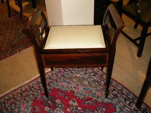 Edwardian Mahogany Music Stool