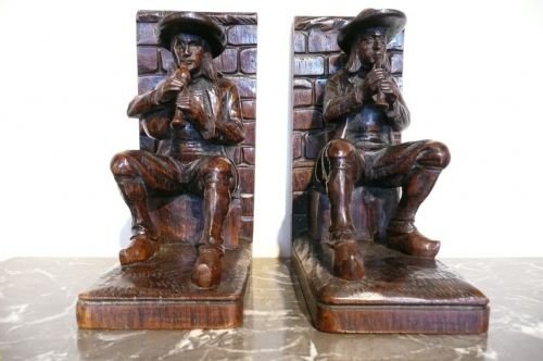 Treen Oak Bookends