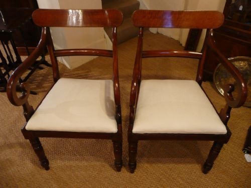 Carver Chairs Pair C 1860
