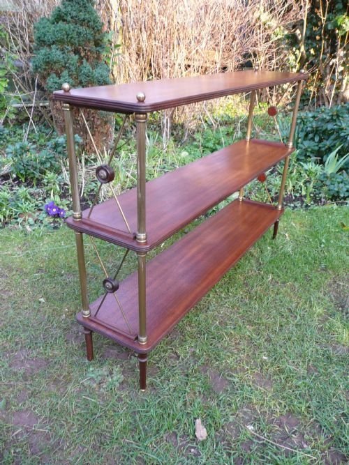 Mahogany Open Bookcase C1930