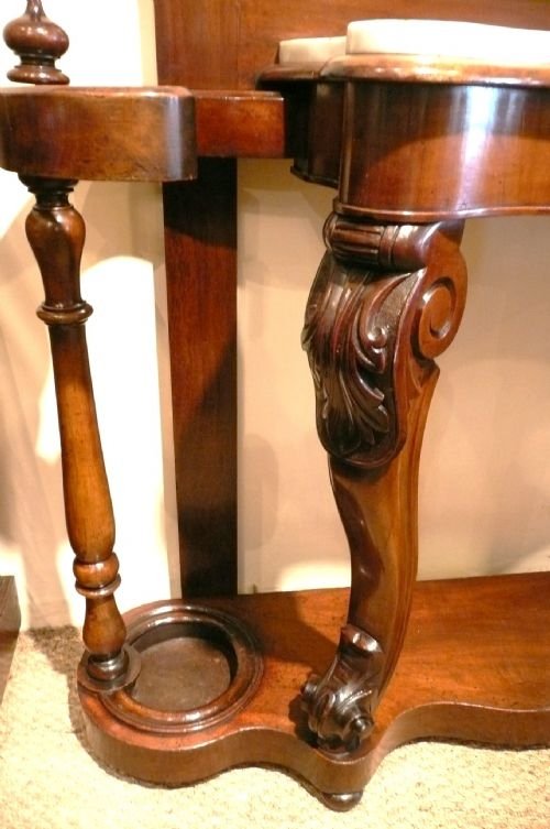 fig 1. HALLSTAND VICTORIAN MAHOGANY