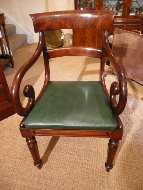 Desk Chair Mahogany  C1840