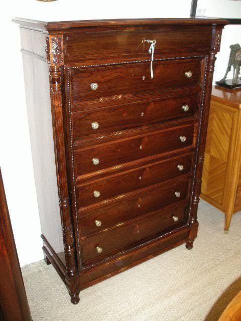 Tall Rosewood Chest of 8 Drawers