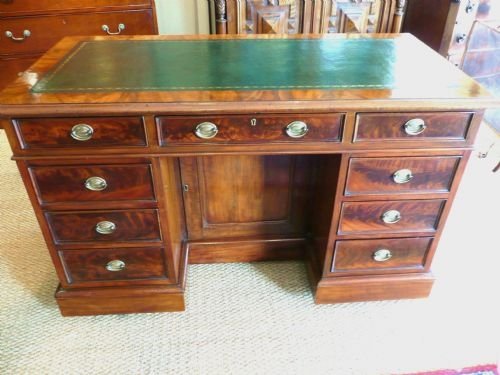 Mahogany Kneehole Writing Desk