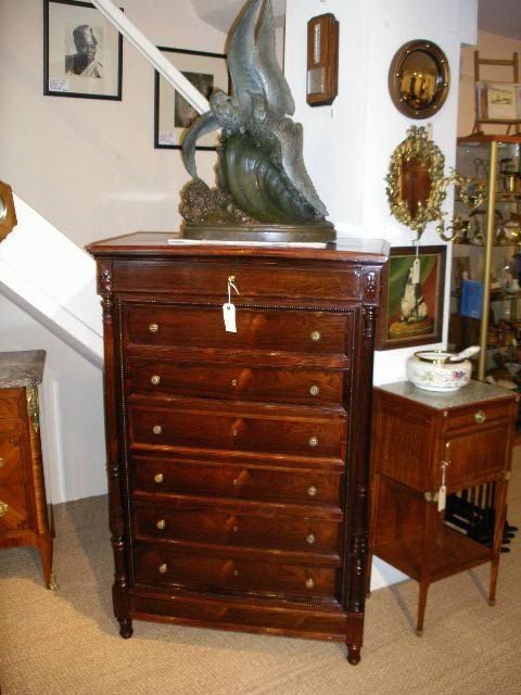 Tall Rosewood Chest of Drawers