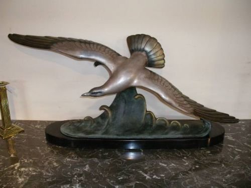 1930'S Spelter Model of a Seabird