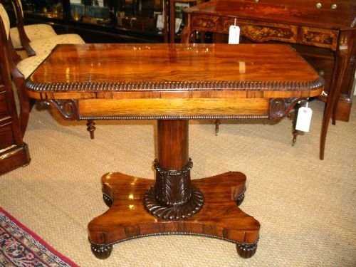 George IV Rosewood Card Table