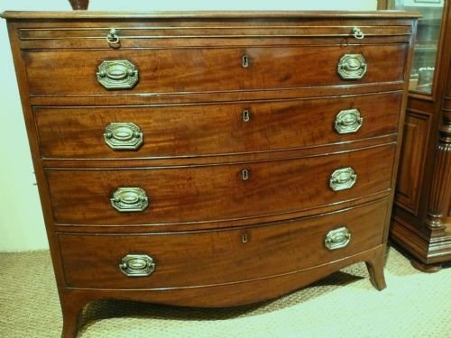 Georgian Mahogany Bow Front Chest