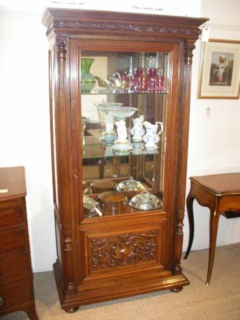 Walnut Display Cabinet