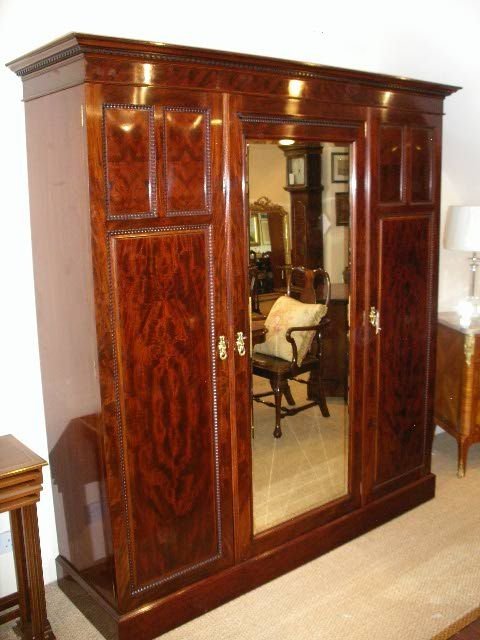 Edwardian Mahogany Wardrobe