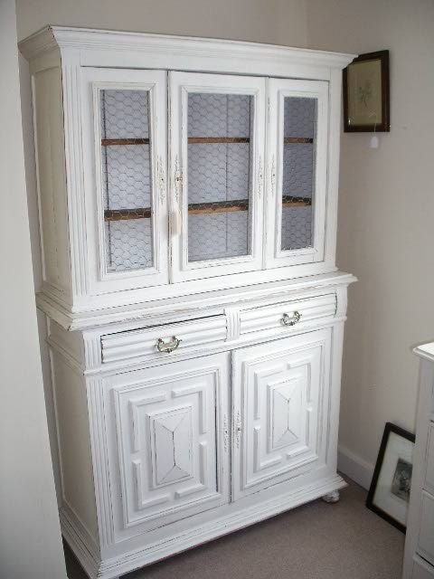 French Oak Painted Buffet Deux Corps
