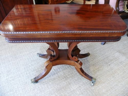 Mahogany Card Table