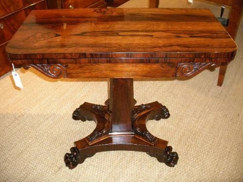 Rosewood Card Table