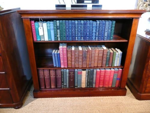 Victorian Mahogany Open Bookcase