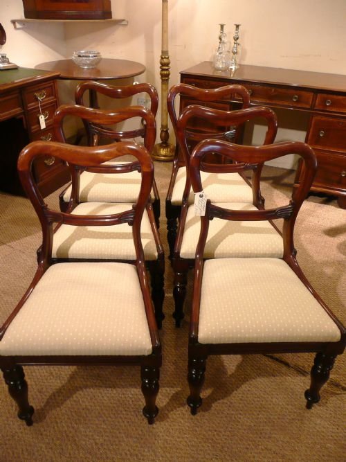 Victorian Mahogany Dining Chairs 6