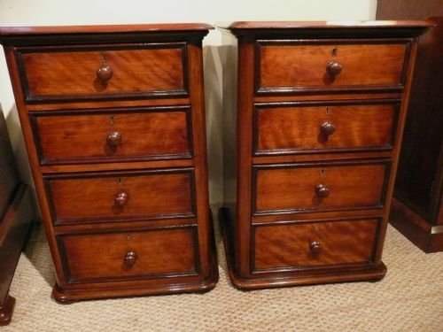 Mahogany Bedside Cabinets