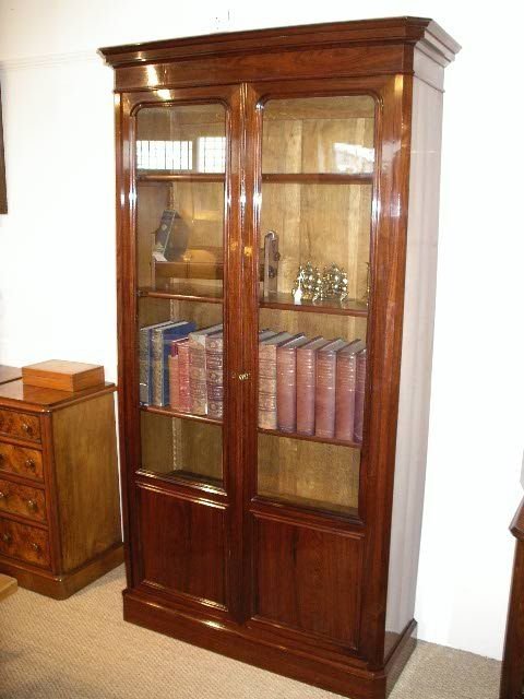 Rosewood 2 Door Bookcase