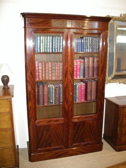 Mahogany 2 Door Bookcase