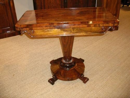 Victorian Rosewood Card Table
