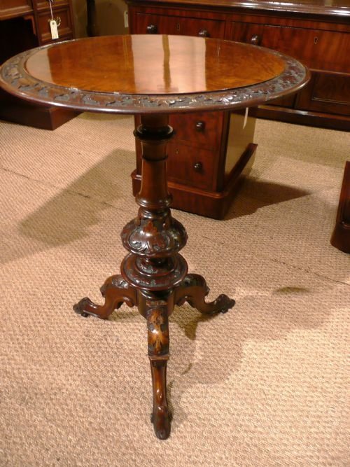 Walnut Tripod Table C 1870