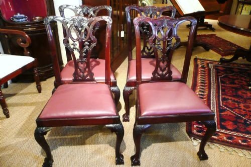Mahogany Dining Chairs. C 1910