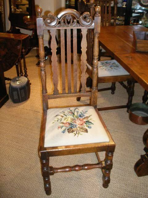 Set 6 Oak Dining Chairs