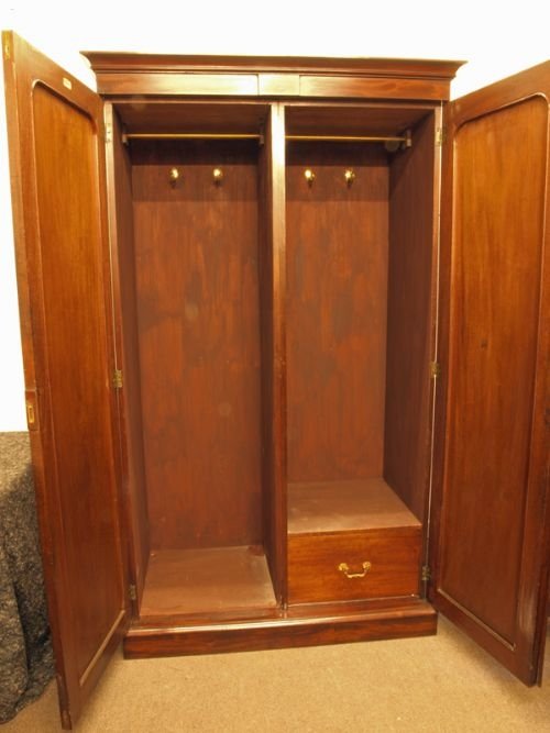 fig 1. Mahogany wardrobe C 1860