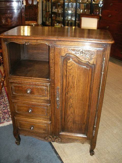 Oak French Cabinet