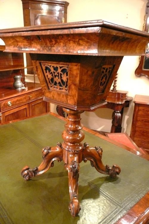 Walnut Sewing Box  C 1860