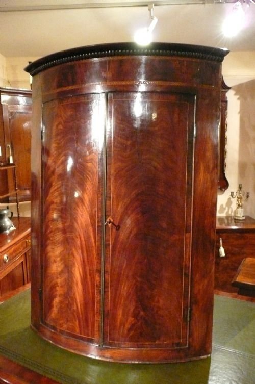 Mahogany Corner Cupboard