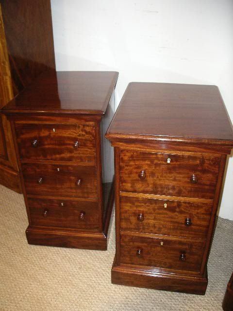 Pair of Mahogany Bedside Cabinets