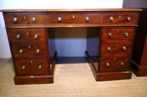 Mahogany Pedestal Desk C1890