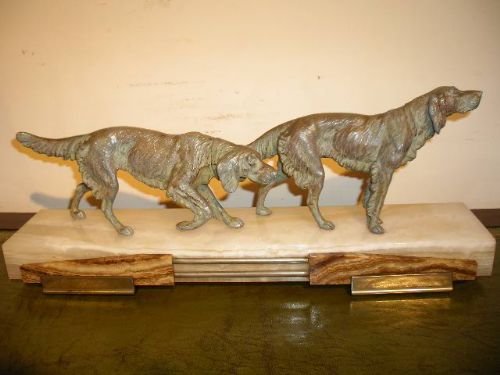 Art Deco Group of Retrievers
