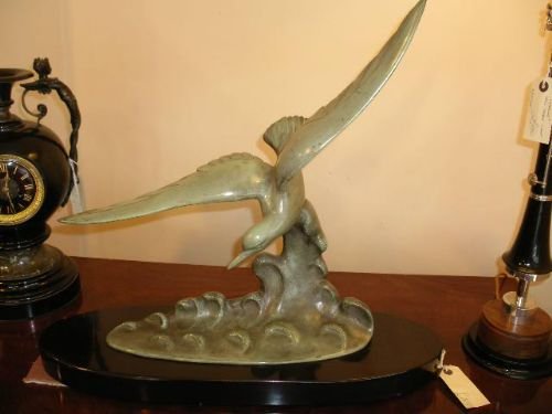 Art Deco Bronze Seabird
