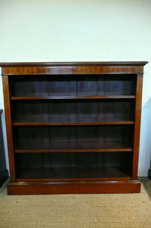 Mahogany Open Bookcase C1890