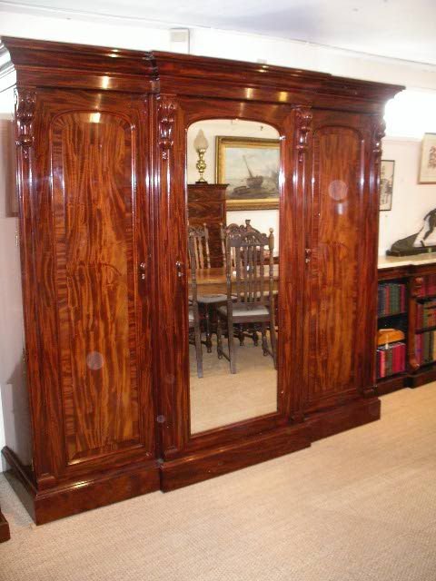 Victorian Mahogany 3 Door Wardrobe
