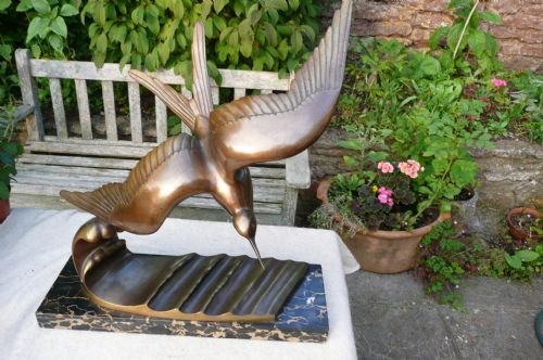Art Deco Bronze of a Seabird by "Benetti"