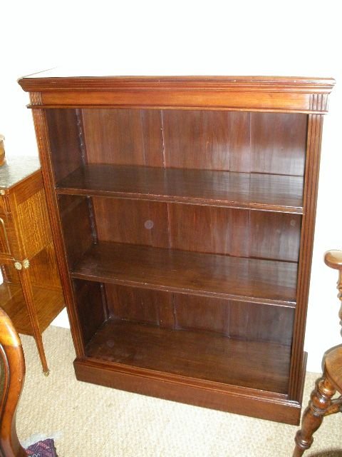 Victorian Mahogany Open Bookcase