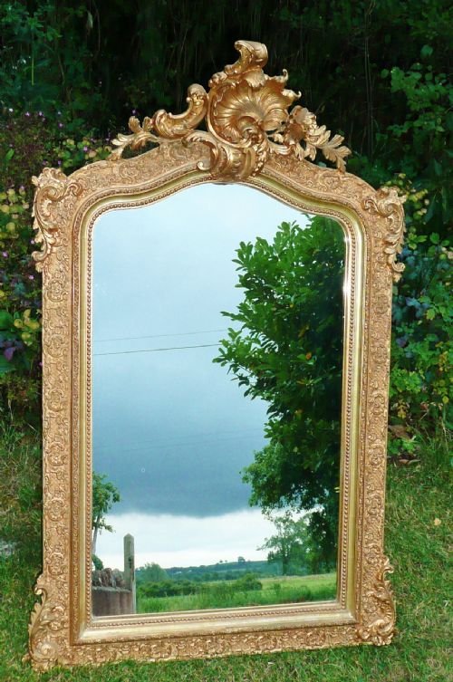 Gilt Overmantle/wall Mirror