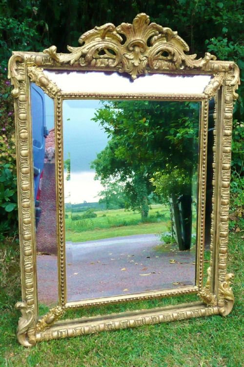 Gilt Overmantle /Wall Mirror   C1880