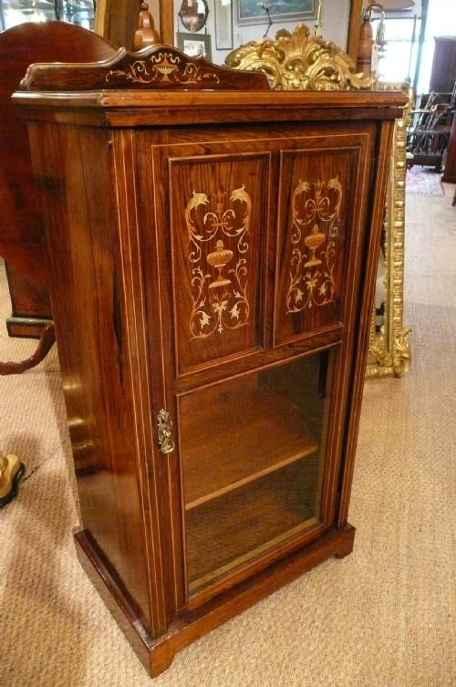 Music Cabinet Inlaid Rosewood C1910