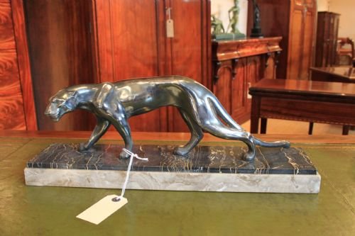 Art Deco Spelter Panther